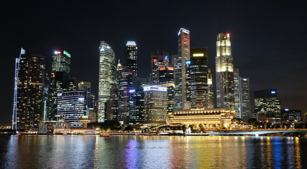 Fototapeta na wymiar SINGAPORE, NOVEMBER 25 2016: SOFT Focus : Singapore Financial Di