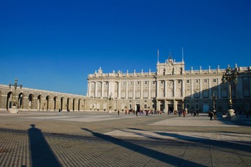Fototapeta na wymiar Palazzo Reale a Madrid, Spagna