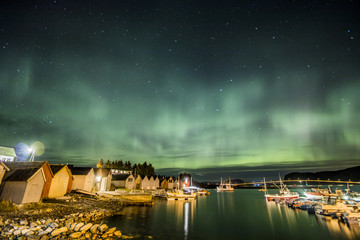 west coast of Norway, aurora borealis