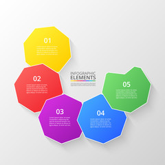 Vector business template for presentation.