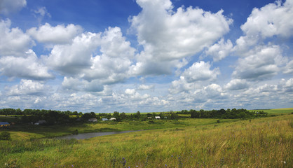 Obraz premium Summer countryside landscape