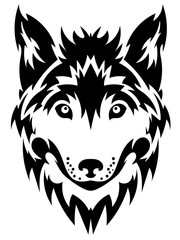 Wolf Head Logo Mascot Emblem