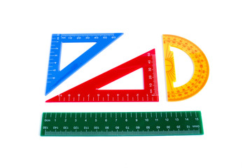 定規と分度器のセット