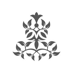 Obraz premium Silhouette of an abstract tree. Abstract plant.