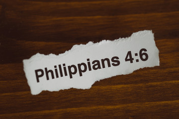 Bible Verse - Philippians 4:6
