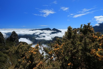 PITON MAIDO, LA REUNION, FRANCE : Mafate circus from viewpoint of piton Maido, La Reunion island,...