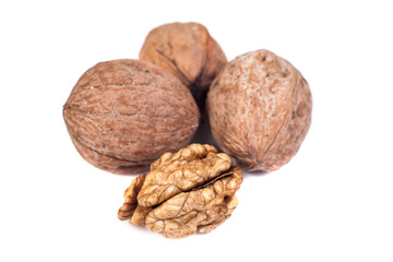 nuts on white