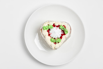 Cake in the shape of a heart