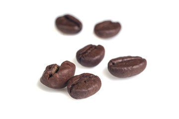 isolated cofee beans