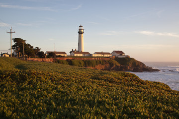 Fototapeta na wymiar Pigeon Point Lighthouse in California