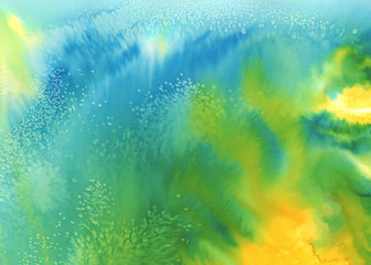 underwater abstract watercolor background