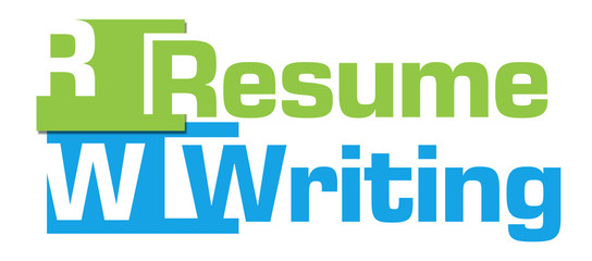 Resume Writing Green Blue Abstract Stripes 