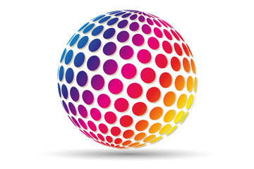  Abstract vector logo ball,