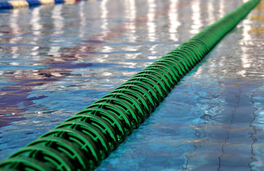 Dividers of paths in the big swimming pool