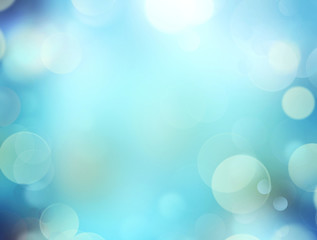 Blue green blur defocused bokeh background.