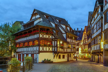 Fototapeta premium street in Strasbourg, France