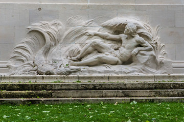 Sculpture in Cinquantenaire park (1880). Brussels, Belgium.