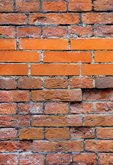 Wall with ancient and new bricks