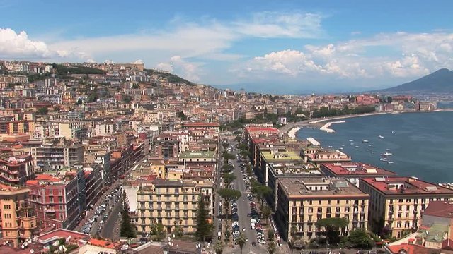 Napoli, vista panoramica del golfo