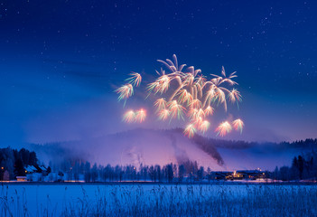 Winter fireworks
