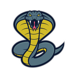 Naklejka premium Cobra snake mascot