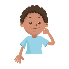 Boy cartoon icon. Kid childhood little and people theme. Isolated design. Vector illustration