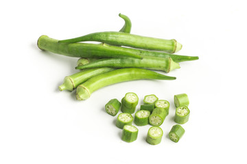 Fresh Okra Sliced