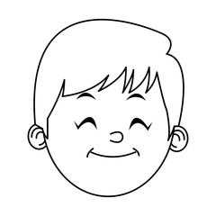 Boy cartoon icon. Kid childhood little and people theme. Isolated design. Vector illustration