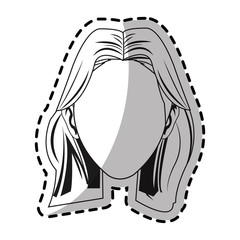 Woman icon. Girl female avatar person people and human theme. Isolated design. Vector illustration