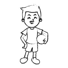 Boy cartoon icon. Kid childhood little and people theme. Isolated design. Vector illustration