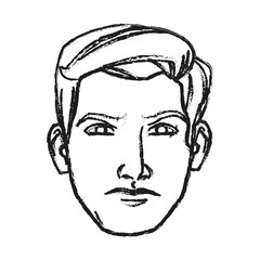 Man cartoon icon. Male avatar person people and human theme. Isolated design. Vector illustration