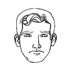 Man cartoon icon. Male avatar person people and human theme. Isolated design. Vector illustration