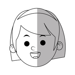 Girl cartoon icon. Kid childhood little and people theme. Isolated design. Vector illustration
