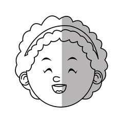 Girl cartoon icon. Kid childhood little and people theme. Isolated design. Vector illustration