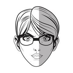 Woman cartoon icon. Girl female avatar person people and human theme. Isolated design. Vector illustration