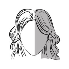 Woman icon. Girl female avatar person people and human theme. Isolated design. Vector illustration