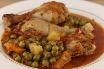 chicken and pea meal