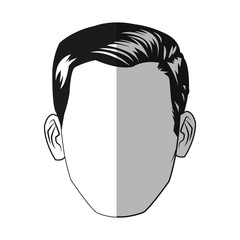 Man icon. Male avatar person people and human theme. Isolated design. Vector illustration