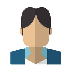 Man icon. Male avatar person people and human theme. Isolated design. Vector illustration