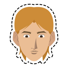 Man icon. Male avatar person people and human theme. Isolated design. Vector illustration