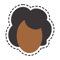 Woman icon. Girl female avatar person people and human theme. Isolated design. Vector illustration