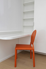 Fototapeta na wymiar chaise design orange