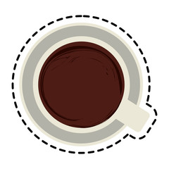 Coffee cup icon. Drink breakfast beverage and restaurant theme. Isolated design. Vector illustration