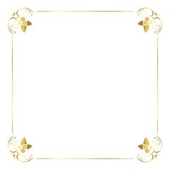 Vector, Gold christmas Border
