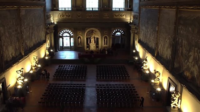 FLORENCE, ITALY: Interior of Palazzo Vecchio.