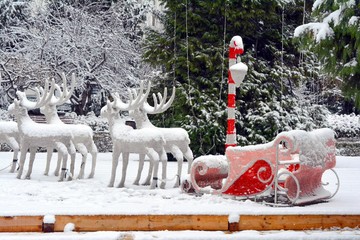 Reindeers and Santa Claus