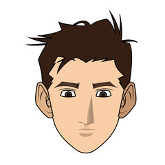 Man icon. Male avatar person people and human theme. Isolated design. Vector illustration