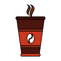 Coffee miug icon. Drink breakfast beverage and restaurant theme. Isolated design. Vector illustration