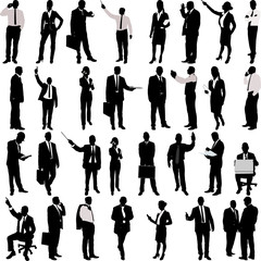 Business People Silhouette Collection - vector