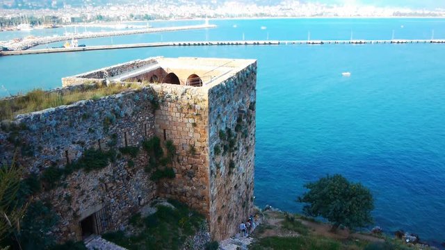Kizil Kule - Red Tower, the Symbol of Alanya, Turkey